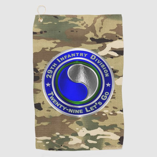 29th  Infantry Division  Golf Towel (Front)