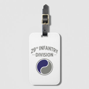 29th Infantry Division United States Military Luggage Tag