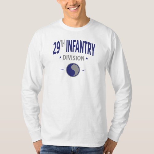 29th Infantry Division US Military Long T_Shirt
