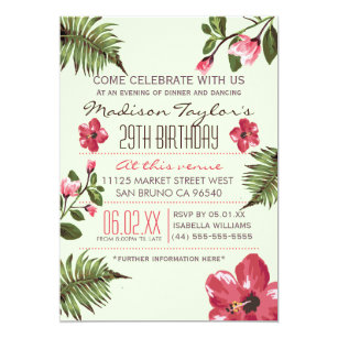 29Th Birthday Invitation Wording 1