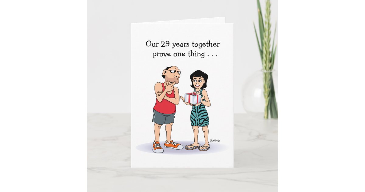 29th Wedding Anniversary Card | Zazzle