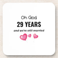 29th Wedding Anniversary Funny Gift for Him or Her