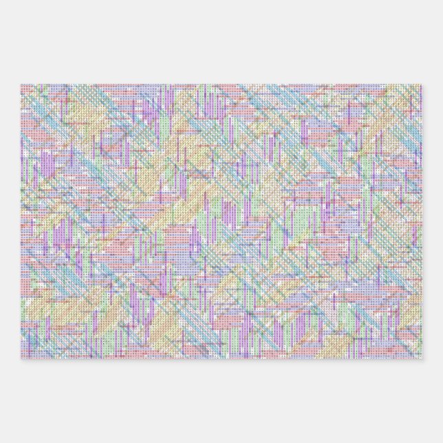 2,000+ Maths Equations Puzzle Solved Wrapping Paper Sheets (Front)
