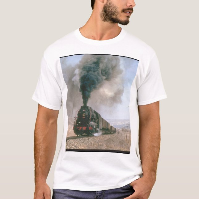 2-10-0 No 56309 crosses the barren_Steam Trains T-Shirt (Front)