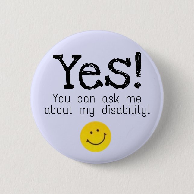 2.25" Badge - ask about disability Button (Front)