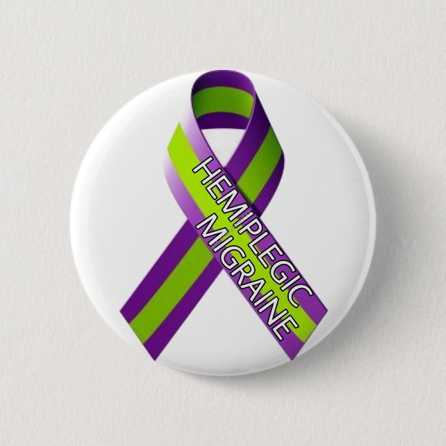 2.25" Badge - Hemiplegic Migraine  Button (Front)
