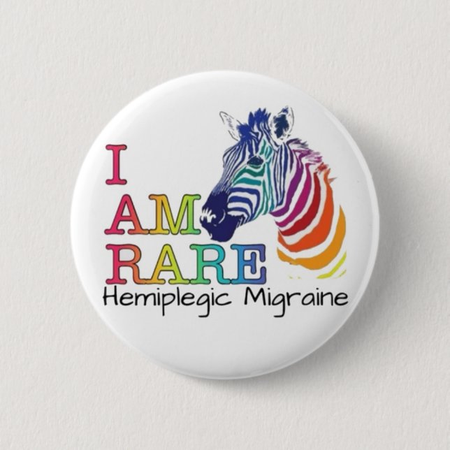 2.25" Badge - Hemiplegic Migraine Button (Front)
