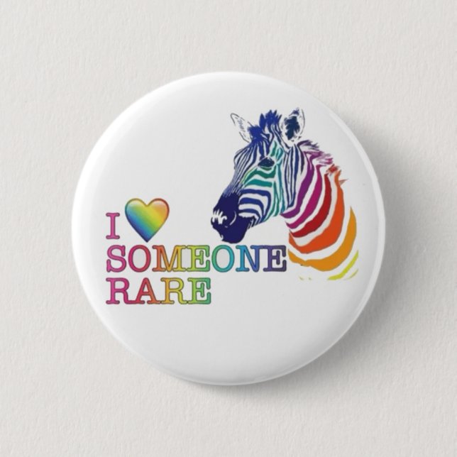 2.25" Badge - I Love Someone Rare Button (Front)