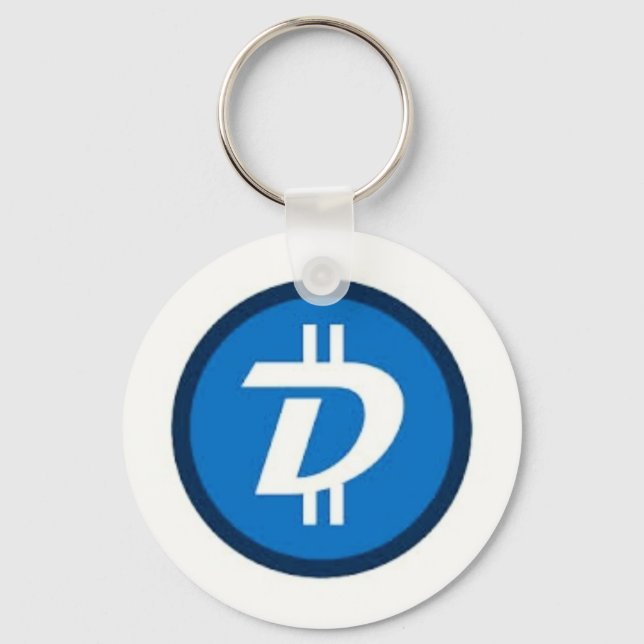 2.25" Basic Button Digibyte Keychain (Front)
