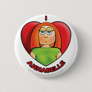 2.25" I Heart Annabelle Button