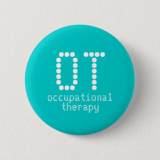 2.25" occupational therapy button - teal