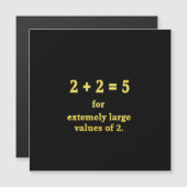 2 + 2 = 5  Funny Math Joke (Front/Back)