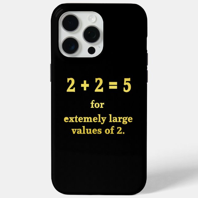2 + 2 = 5  Funny Math Joke Case-Mate iPhone Case (Back)