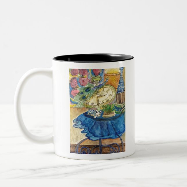 2:30 Tea Time By DPVisker Two-Tone Coffee Mug (Left)