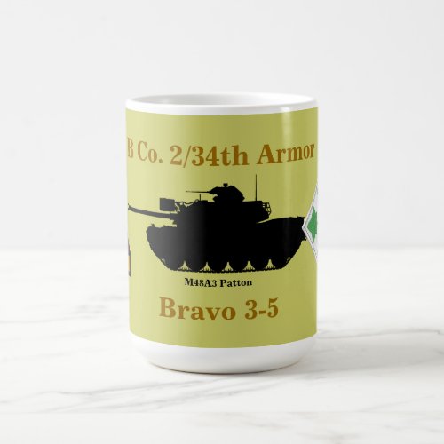 234th Armor 4th Inf Div M48A3 Custom Mug