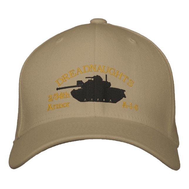 2/34th Armor VSM M48 & VSM Ribbon Embroidered Hat (Front)