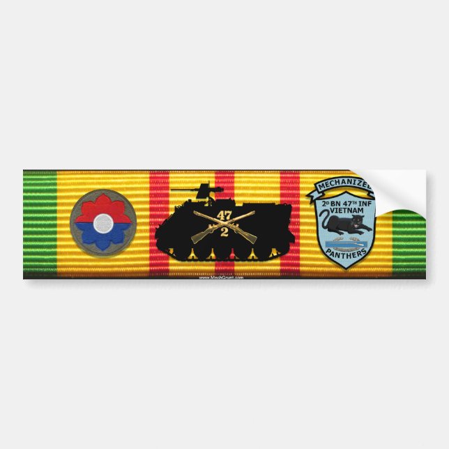 2/47th Inf. M125A1 New Patches Sticker (Front)