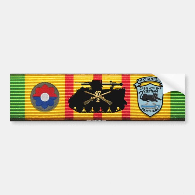 2/47th Inf. RR M113 New Patches Sticker (Front)