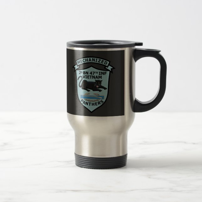 2/47th Infantry  Crest & Patches Mug (Right)