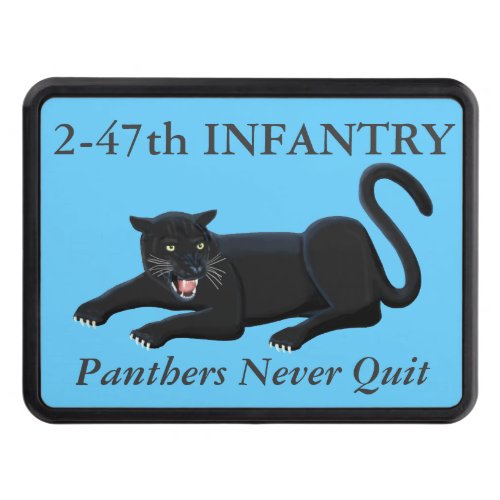 2_47th Infantry Panthers Never Quit Hitch Cover