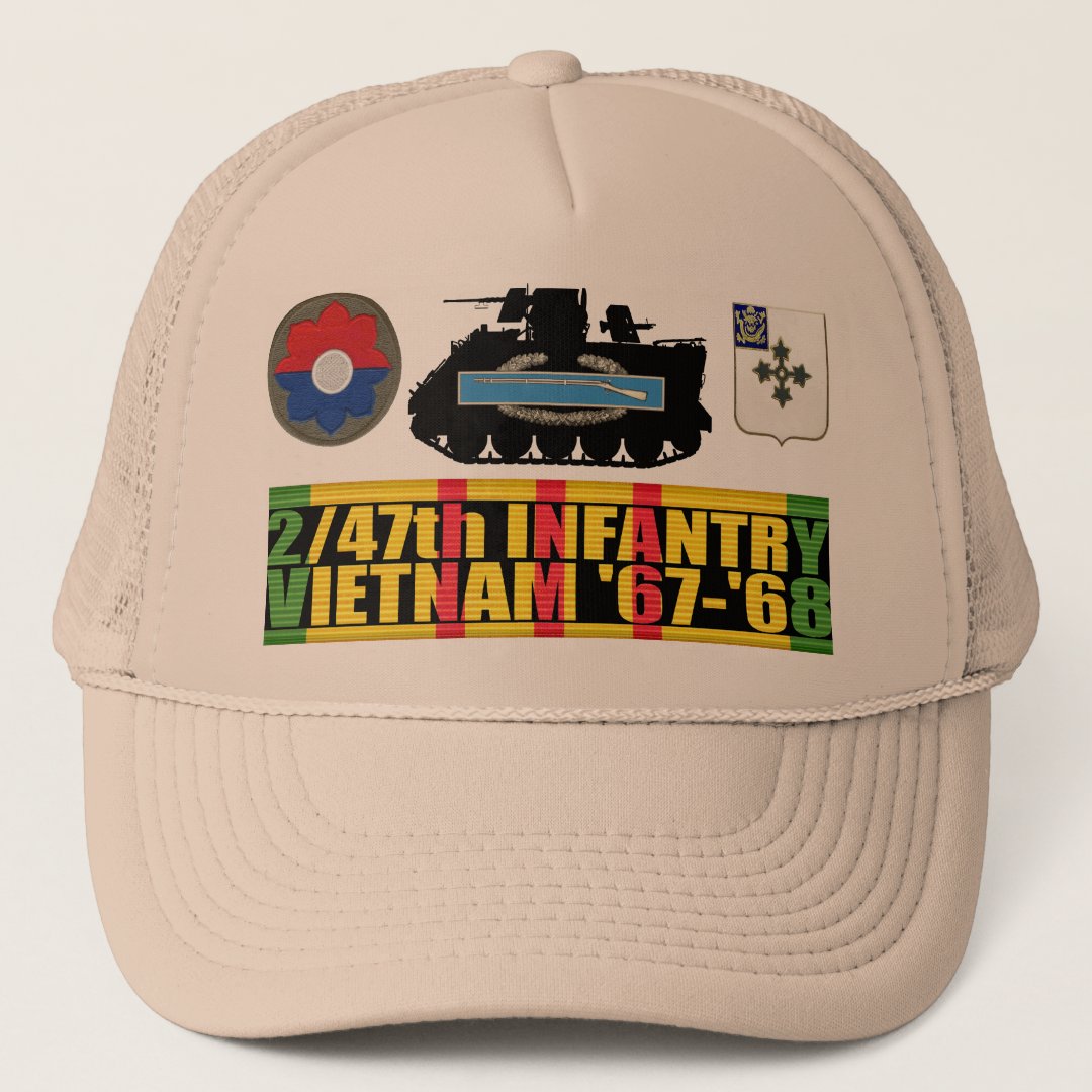 2/47th Infantry Vietnam '67-'68 M113 CIB Hat | Zazzle