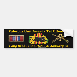 2/47th Valorous Unit - Tet Offensive 1968 Bumper Sticker