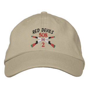 2-508th Infantry Afghanistan Crossed Rifles Embroidered Baseball Cap