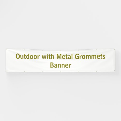 2.5' x 12' Outdoor with Metal Grommets Banner
