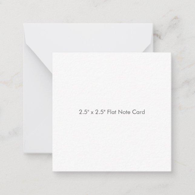 2.5" x 2.5" Flat Note Card (Front)