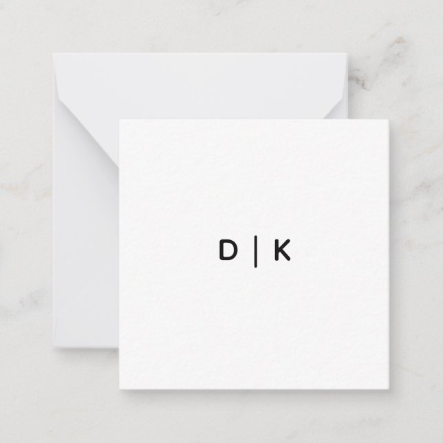 2.5" x 2.5" Flat Note Card (Front)