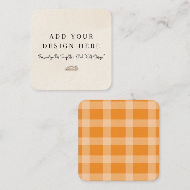 2.5" x 2.5" Rounded Enclosure Cards (Front/Back)