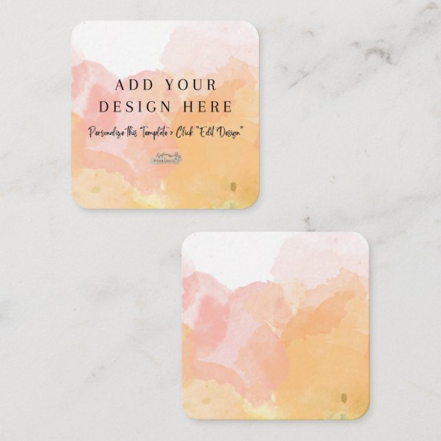2.5" x 2.5" Rounded Enclosure Cards (Front/Back)
