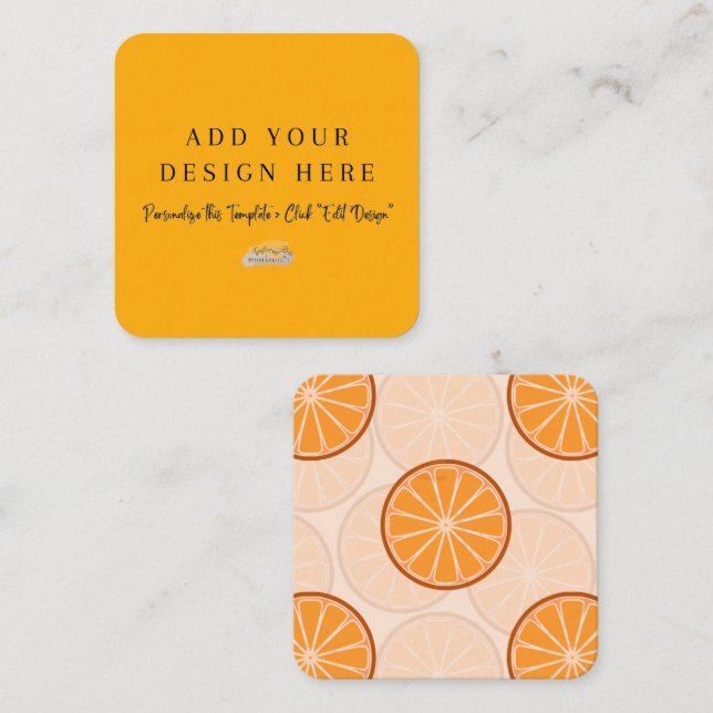 2.5" x 2.5" Rounded Enclosure Cards (Front/Back)