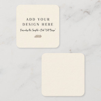 2.5" x 2.5" Rounded Neutral Enclosure Cards