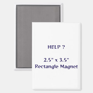 2.5" x 3.5" Rectangle Magnet