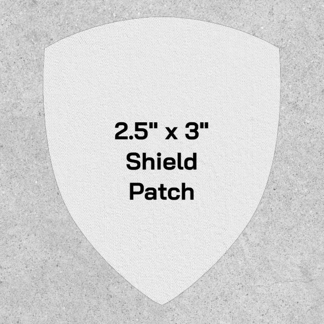 2.5" x 3" Modern Shield Patch  (Front)