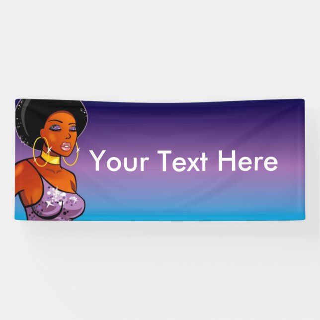 2.5' x 6' Afrocentric Banner (Horizontal)