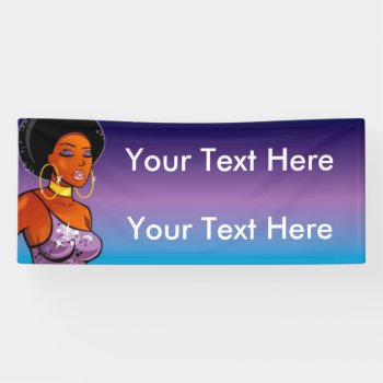 2.5' X 6' Afrocentric Banner by ImGEEE at Zazzle