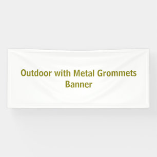 2.5' x 6' Outdoor with Metal Grommets Banner