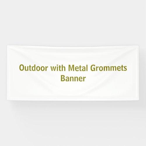 2.5' x 6' Outdoor with Metal Grommets Banner