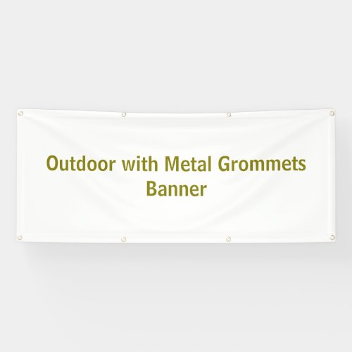 2.5' x 6' Outdoor with Metal Grommets Banner