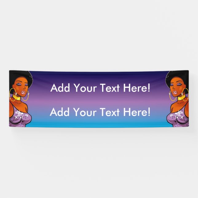 2.5' x 8' Afrocentric Banner (Horizontal)