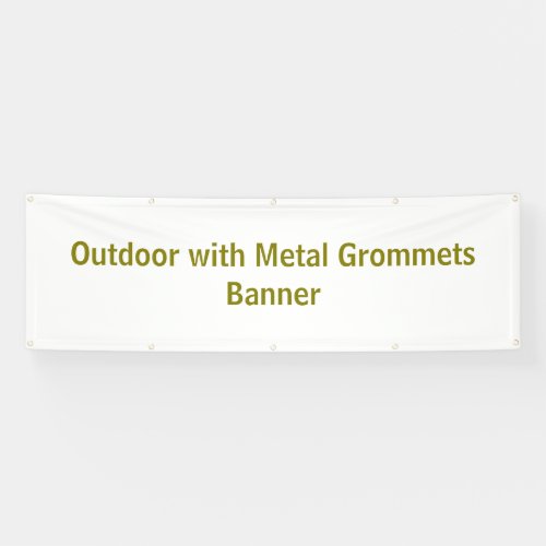 2.5' x 8' Outdoor with Metal Grommets Banner