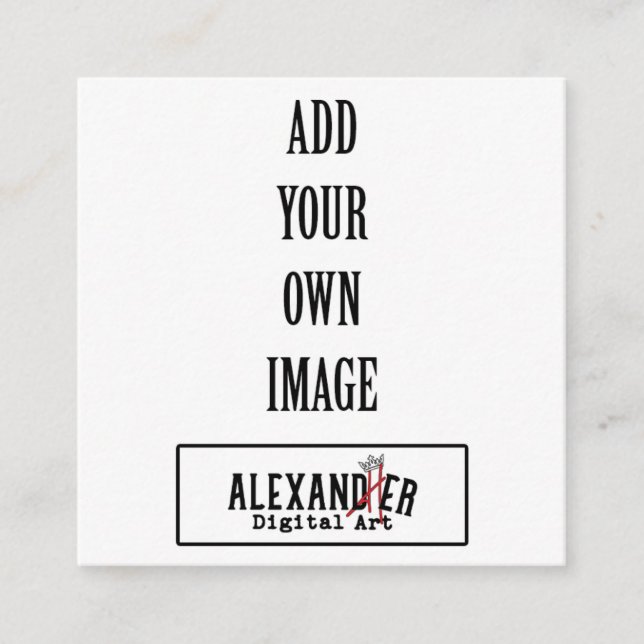 2.5x2.5" Tag or Enclosure Card (Front)