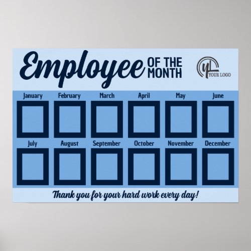 25X3IN photo employee of the month display Poster