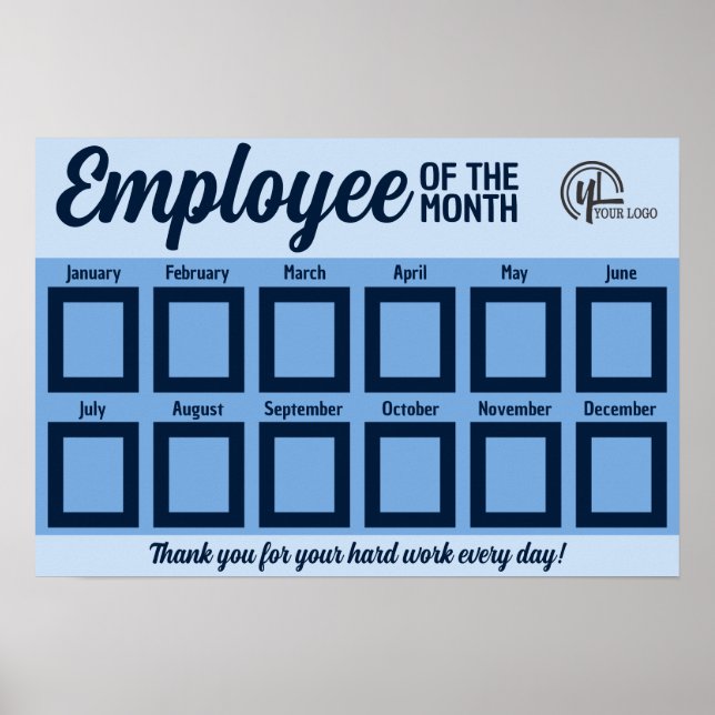 2.5X3IN photo employee of the month display Poster (Front)