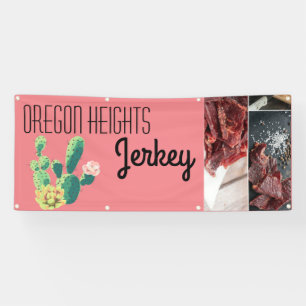 2.5'x6' Business Announcement Bohemian Cactus Succ Banner