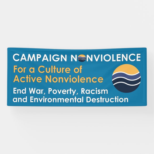 2.5x6 Campaign Nonviolence Banner (Horizontal)