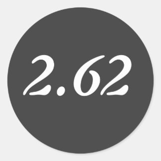 2.62 Minimalist Marathon Sticker