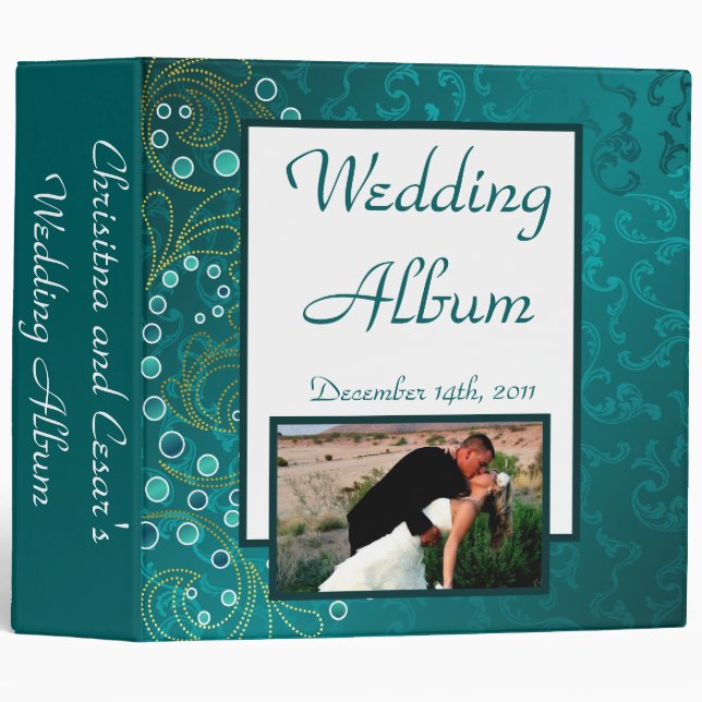 2.8" Photo Binder Arabian Teal (Front/Spine)